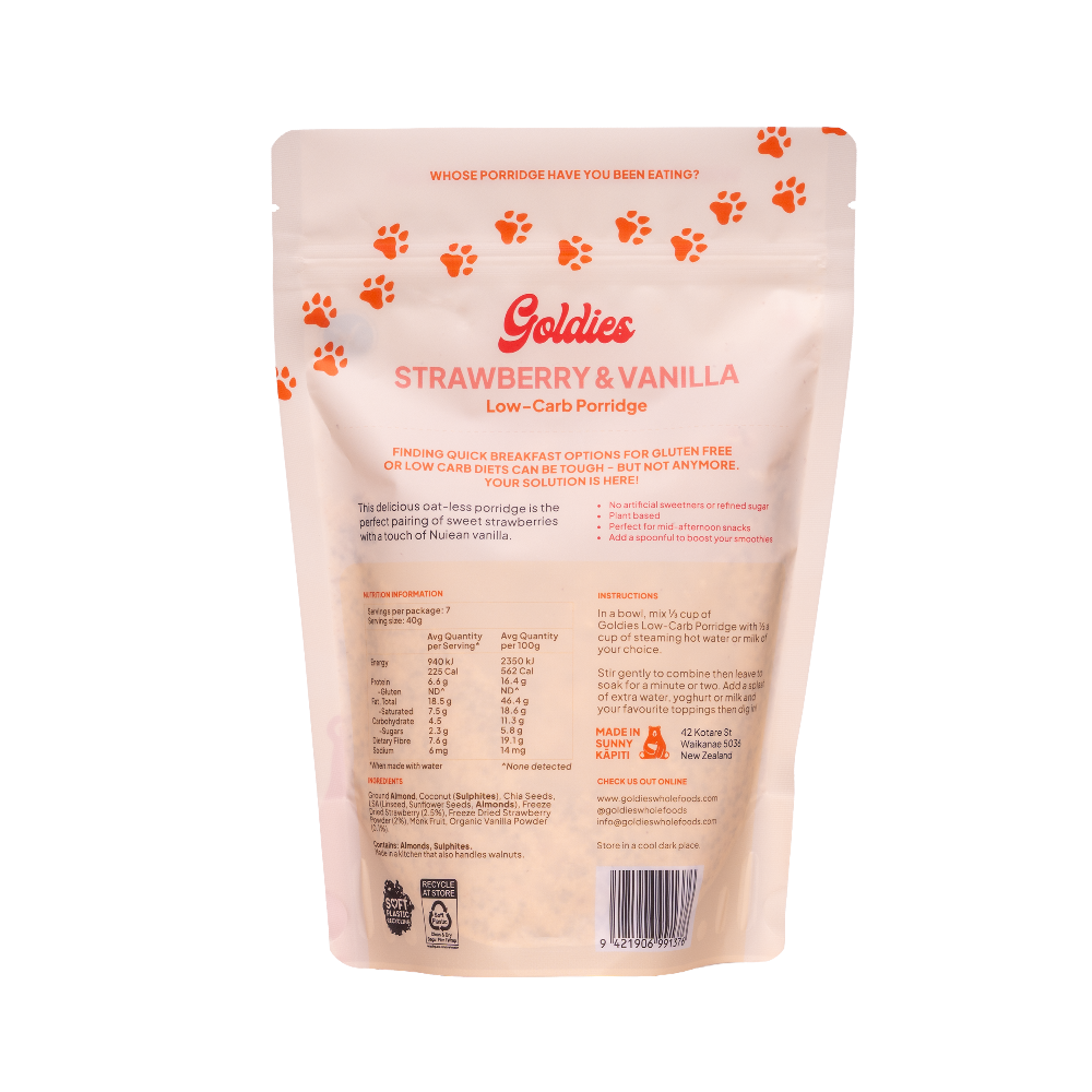 Strawb Pouch Ba- goldies - glam food storek