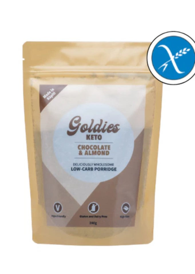 Goldies Choc/Alm Pouch - Glam Food Shop