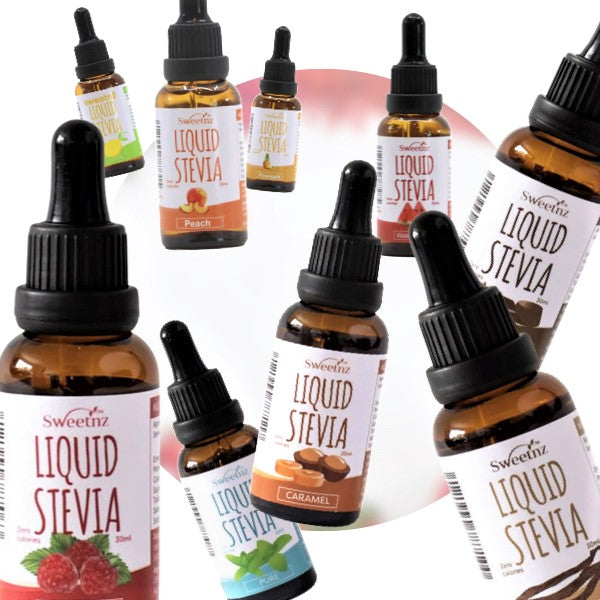 Sweetnz liquid stevia drops - cover image - Glam Jams