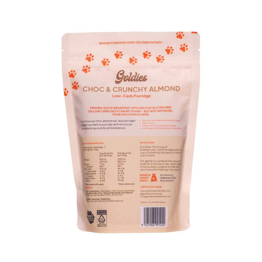 Choc Pouch Back - goldies - glam food store 