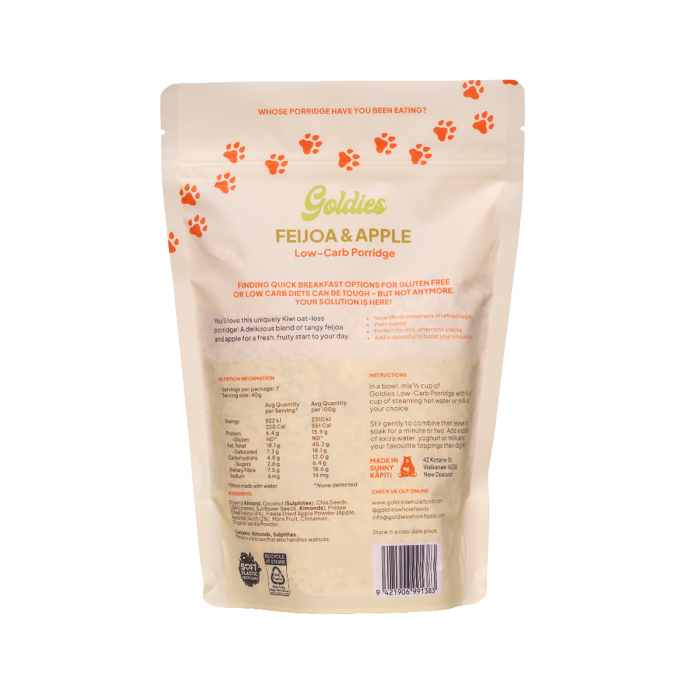 Feijoa Pouch Back - goldies - glam food store 