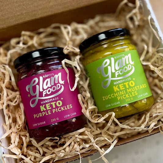 pickle pack contents image - gift pack - glam food kapiti
