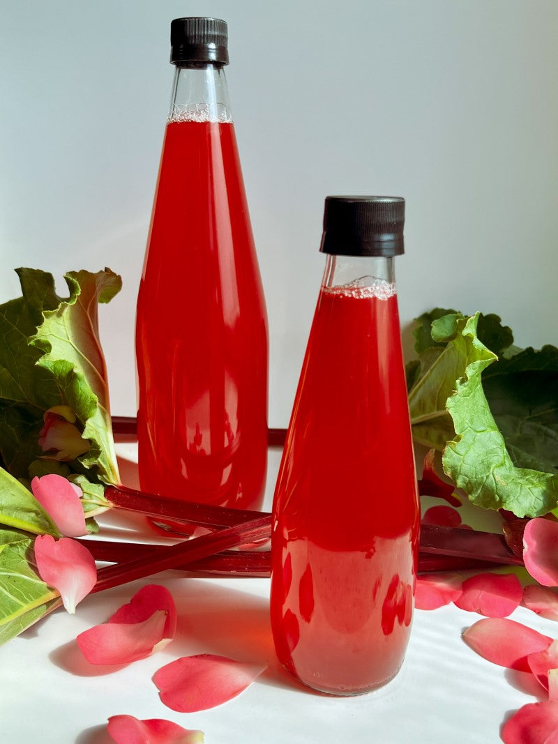 Rhubarb Rose Splash-ingredients image-Glam Food Kapiti